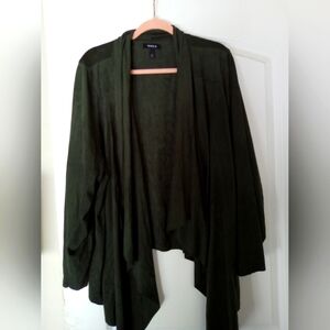 Torrid Size 4 Suede Olive green Jacket